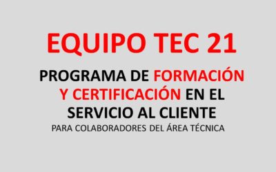 Protegido: Equipo TEC 21. Programa de Formación y Certificación en el Servicio al Cliente