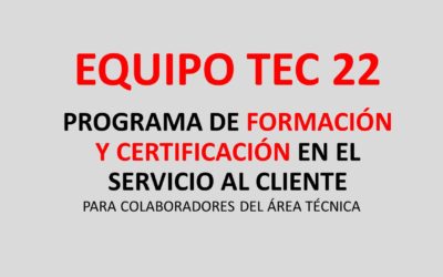 Protegido: Equipo TEC 22. Programa de Formación y Certificación en el Servicio al Cliente