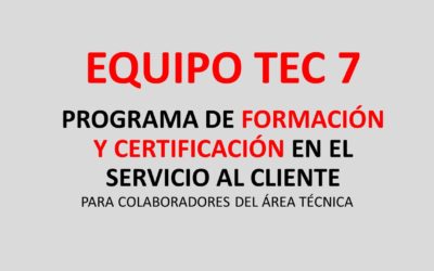 Protegido: Equipo TEC 7. Programa de Formación y Certificación en el Servicio al Cliente