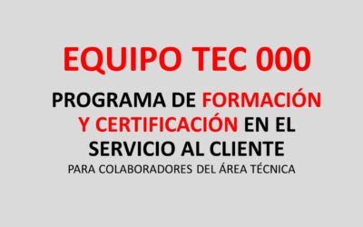 Protegido: Equipo TEC 000. Programa de Formación y Certificación en el Servicio al Cliente.